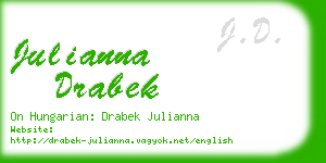 julianna drabek business card